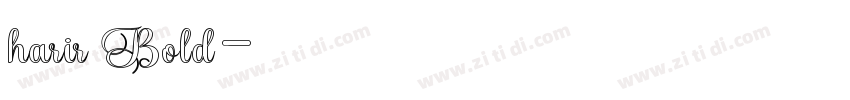 harir Bold字体转换